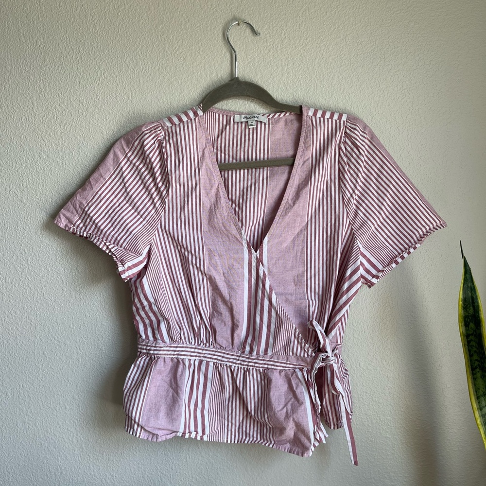 madewell wrap blouse